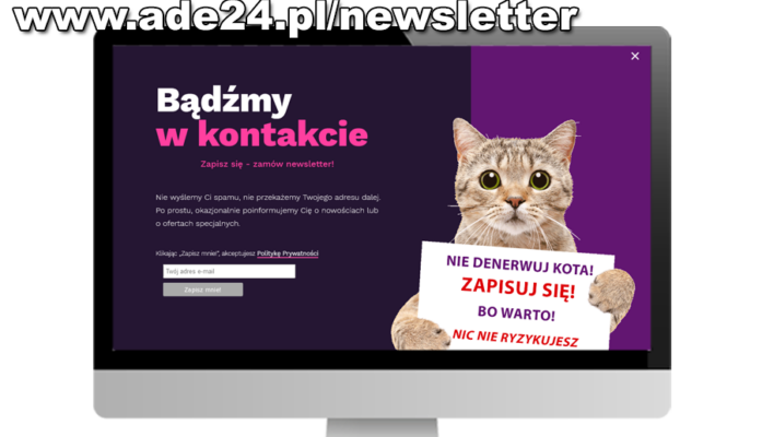 Newsletter na www.ade24.pl